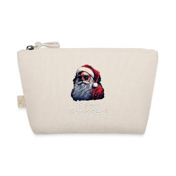 Weihnachtsmann - Marry Christmas - Bio-Täschchen - Natur - Vorne
