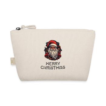 Weihnachtsmann - Marry Christmas - Bio-Täschchen - Natur - Vorne