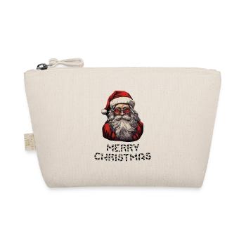 Weihnachtsmann - Marry Christmas - Bio-Täschchen - Natur - Vorne