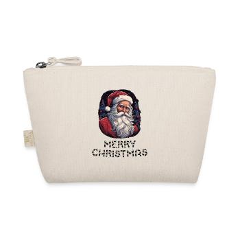 Weihnachtsmann - Marry Christmas - Bio-Täschchen - Natur - Vorne