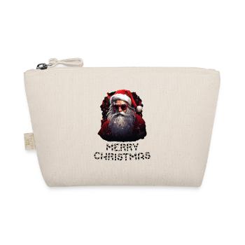 Weihnachtsmann - Marry Christmas - Bio-Täschchen - Natur - Vorne