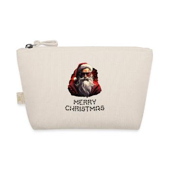 Weihnachtsmann - Marry Christmas - Bio-Täschchen - Natur - Vorne