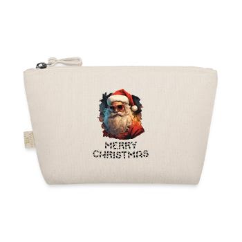 Weihnachtsmann - Marry Christmas - Bio-Täschchen - Natur - Vorne