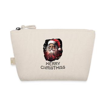 Weihnachtsmann - Marry Christmas - Bio-Täschchen - Natur - Vorne