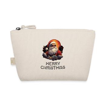 Weihnachtsmann - Marry Christmas - Bio-Täschchen - Natur - Vorne