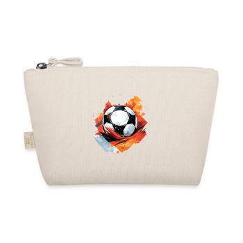 Fußball Ball - Bio-Täschchen - Natur - Vorne