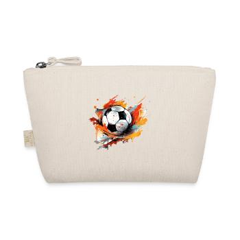 Fußball Ball - Bio-Täschchen - Natur - Vorne