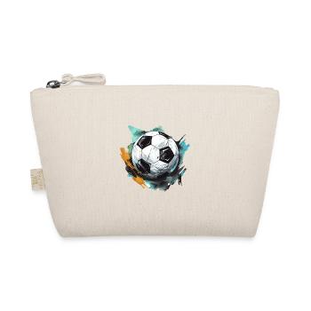 Fußball Ball - Bio-Täschchen - Natur - Vorne