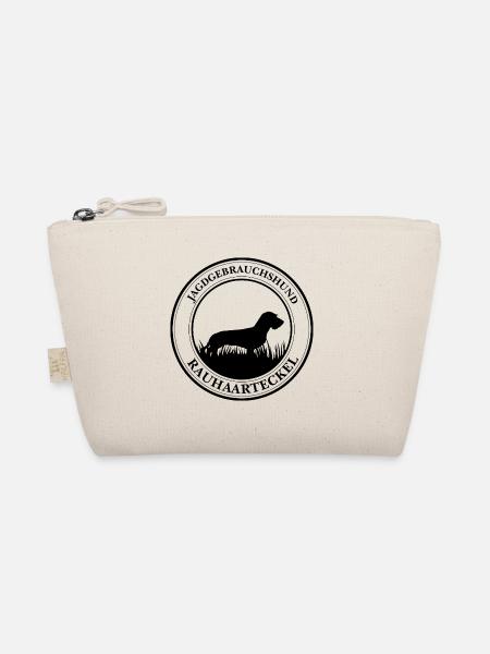 Rauhaarteckel Jagdgebrauchshund Hunde Wilsigns - Bio-Täschchen - Natur - Vorne