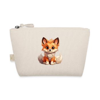 Fuchs - Kawaii Style - Bio-Täschchen - Natur - Vorne