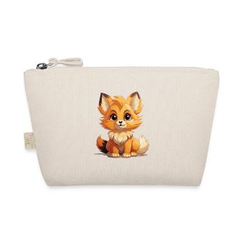 Fuchs - Kawaii Style - Bio-Täschchen - Natur - Vorne