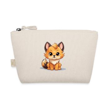 Fuchs - Kawaii Style - Bio-Täschchen - Natur - Vorne