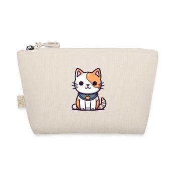Katze - Kawaii Style - Bio-Täschchen - Natur - Vorne