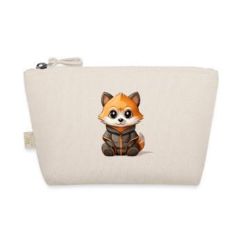 Waschbär - Kawaii Style - Bio-Täschchen - Natur - Vorne