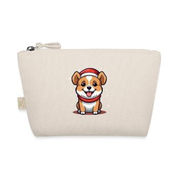 Design de Noël de chien - Style Kawaii - Trousse biologique - nature - Devant