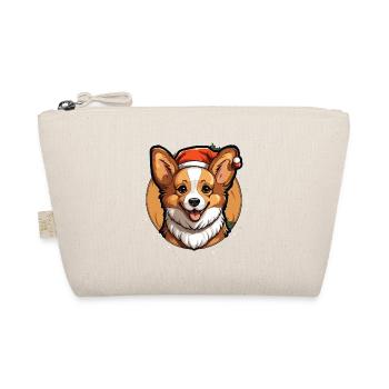 Design de Noël de chien - Style Kawaii - Trousse biologique - nature - Devant