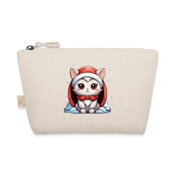 Design de Noël de chat - Style Kawaii - Trousse biologique - nature - Devant