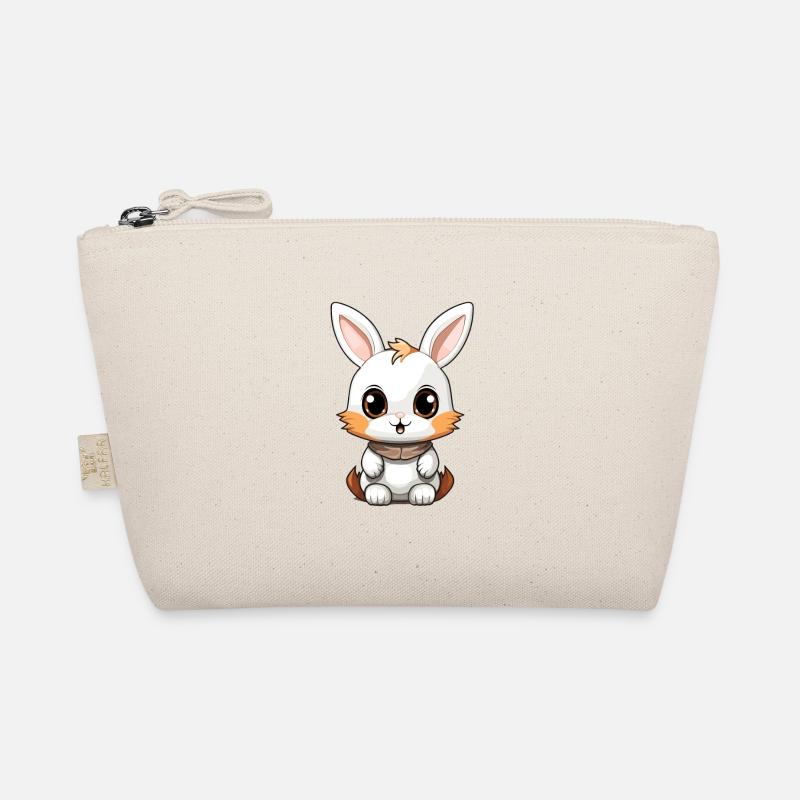 Bunny - Kawaii Style - Organic Pouch - nature