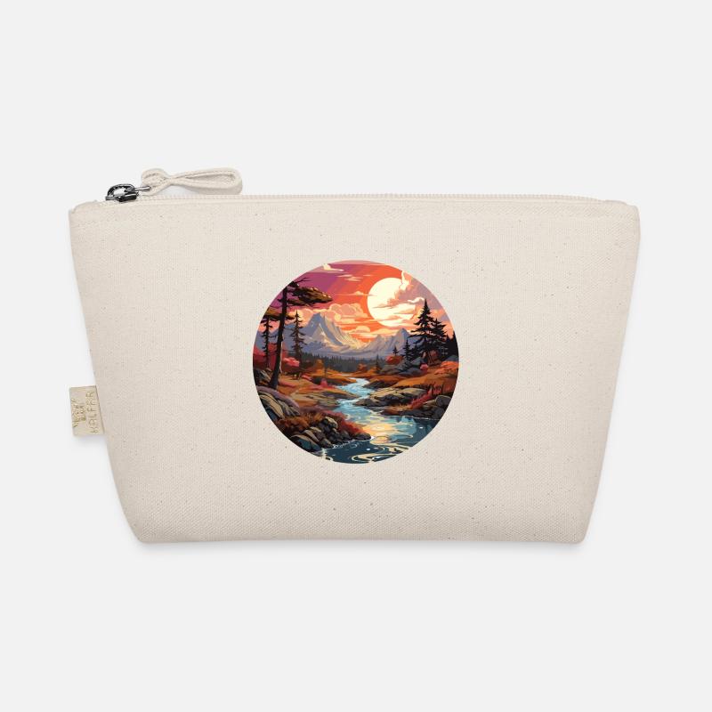 Landschaft - Illustration Bio-Täschchen