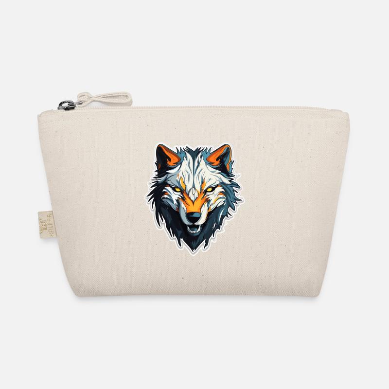 Wolf - Illustration - Organic Pouch - nature