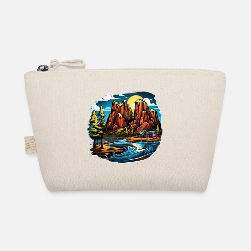 Landschaft - Illustration Bio-Täschchen