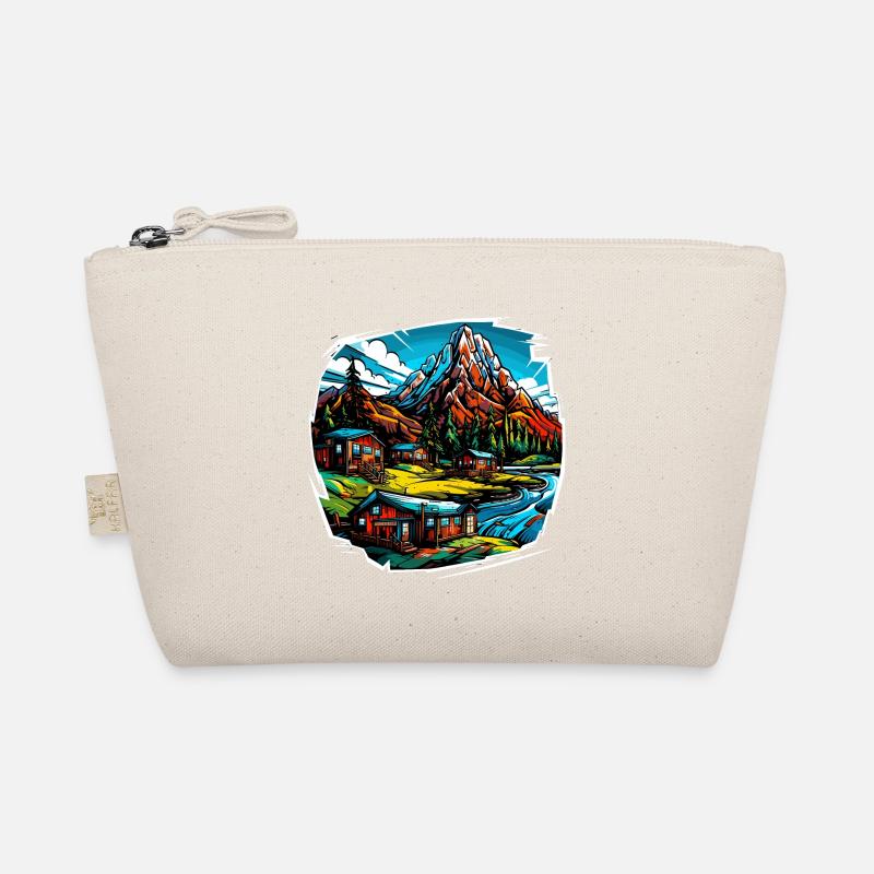 Landschaft - Illustration Bio-Täschchen