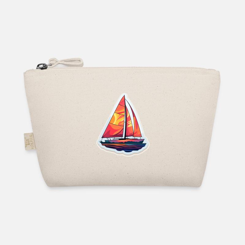 Segelboot - Illustration Bio-Täschchen