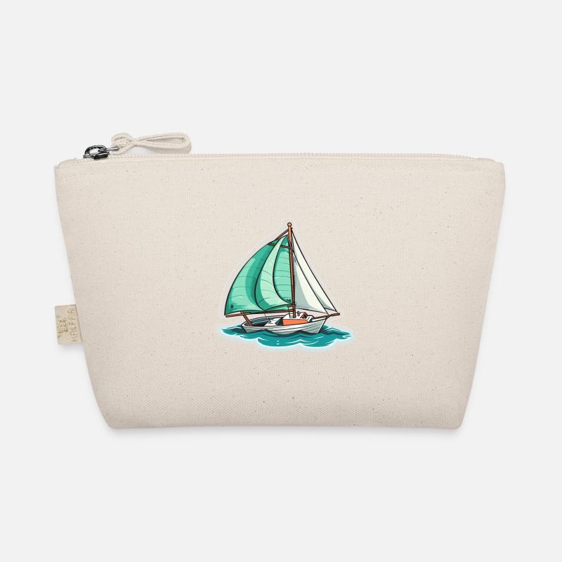 Segelboot - Illustration Bio-Täschchen