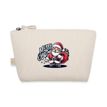 Merry Christmas - Santa Illustration - Bio-Täschchen - Natur - Vorne