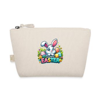 Happy Easter - Easter Bunny Illustration - Organic Pouch - nature - Front