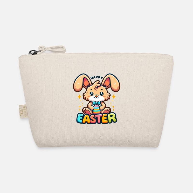 Happy Easter - Easter Bunny Illustration Bio-Täschchen