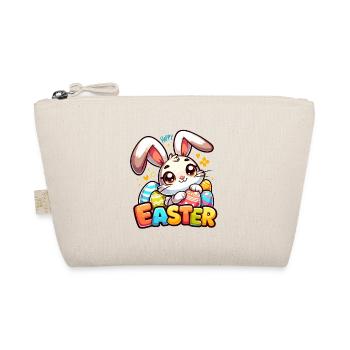 Happy Easter - Easter Bunny Illustration - Organic Pouch - nature - Front