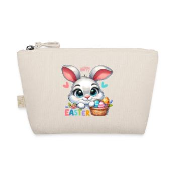 Happy Easter - Easter Bunny Illustration - Organic Pouch - nature - Front