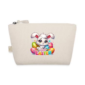 Happy Easter - Easter Bunny Illustration - Organic Pouch - nature - Front