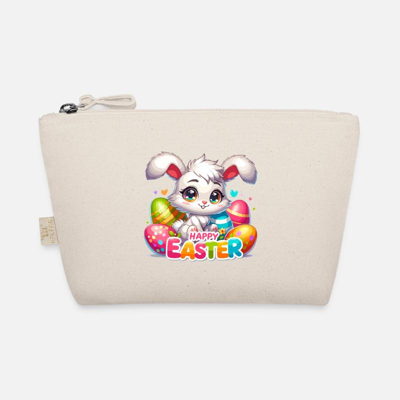 Happy Easter - Easter Bunny Illustration Bio-Täschchen