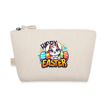 Happy Easter - Easter Bunny Illustration - Organic Pouch - nature - Front