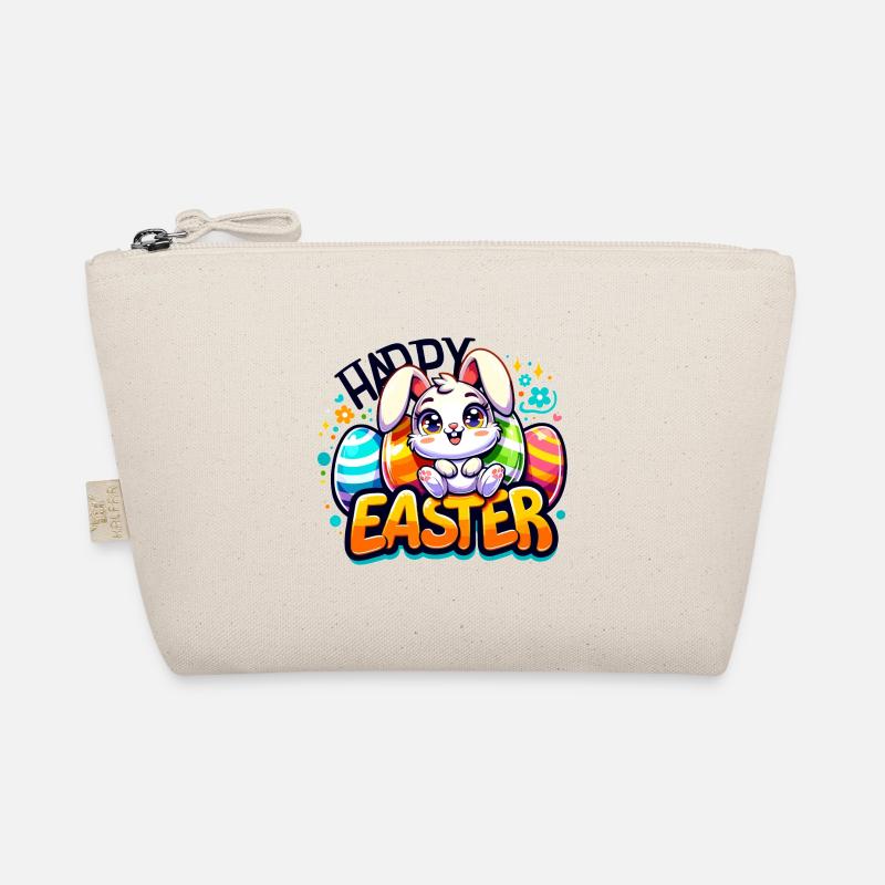 Happy Easter - Easter Bunny Illustration Bio-Täschchen