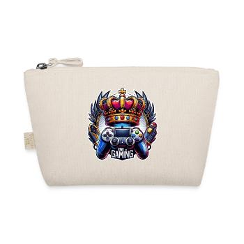 King of Gaming - Controller and Crown Illustration - Organic Pouch - nature - Front