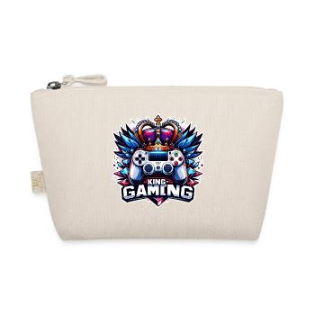 King of Gaming - Controller and Crown Illustration - Organic Pouch - nature - Front