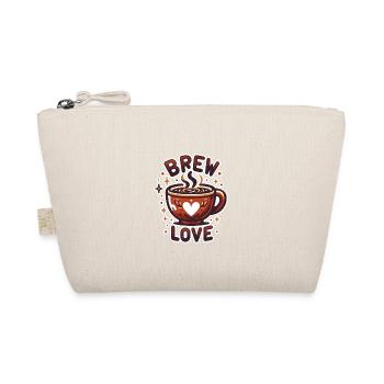 Brew Love - Kaffeetasse Illustration - Bio-Täschchen - Natur - Vorne