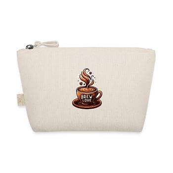 Brew Love - Kaffeetasse Illustration - Bio-Täschchen - Natur - Vorne