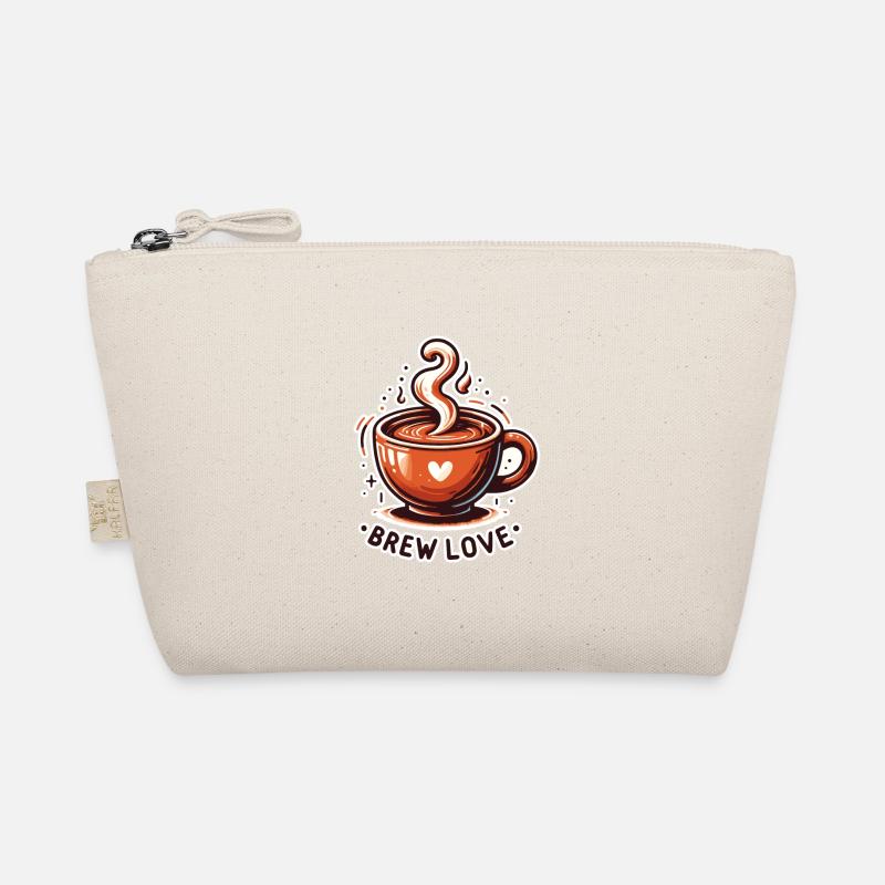Brew Love - Coffee Cup Illustration Organic Pouch