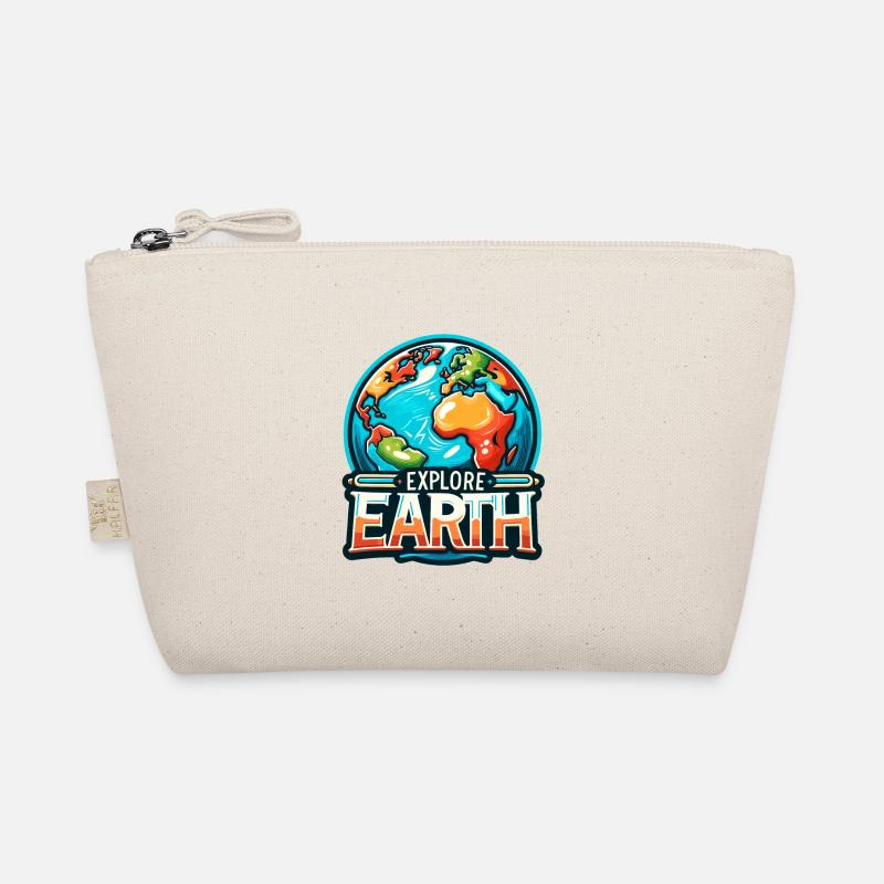 Explore Earth - Earth Illustration Organic Pouch