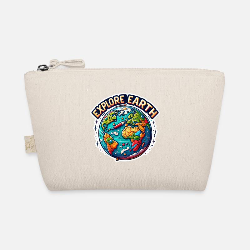 Explore Earth - Erde Illustration Bio-Täschchen