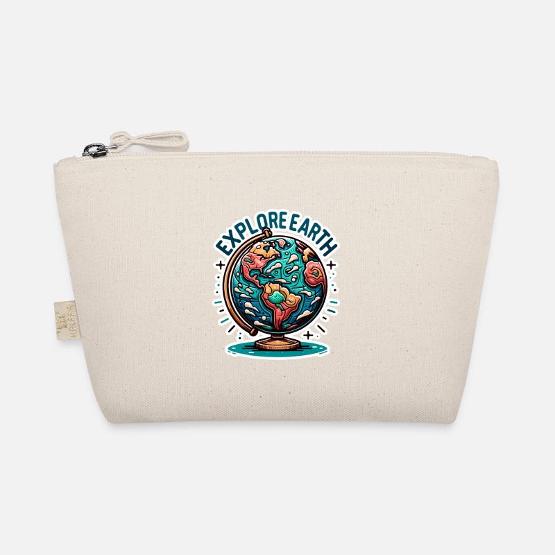 Explore Earth - Erde Illustration Organic Pouch