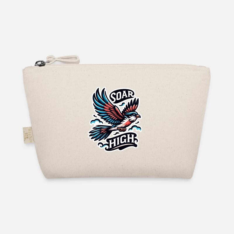 Soar High - bird illustration Organic Pouch