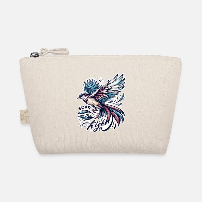 Soar High - bird illustration Organic Pouch