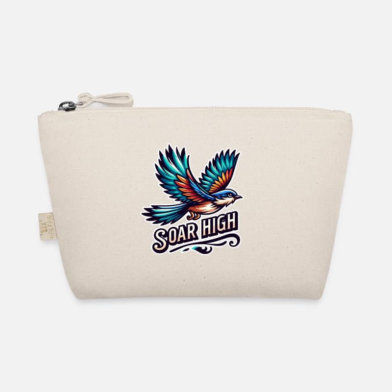 Soar High - bird illustration Organic Pouch