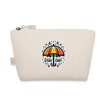 Stay Dry - Umbrella Illustration - Organic Pouch - nature - Front