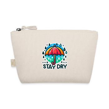 Stay Dry - Umbrella Illustration - Organic Pouch - nature - Front